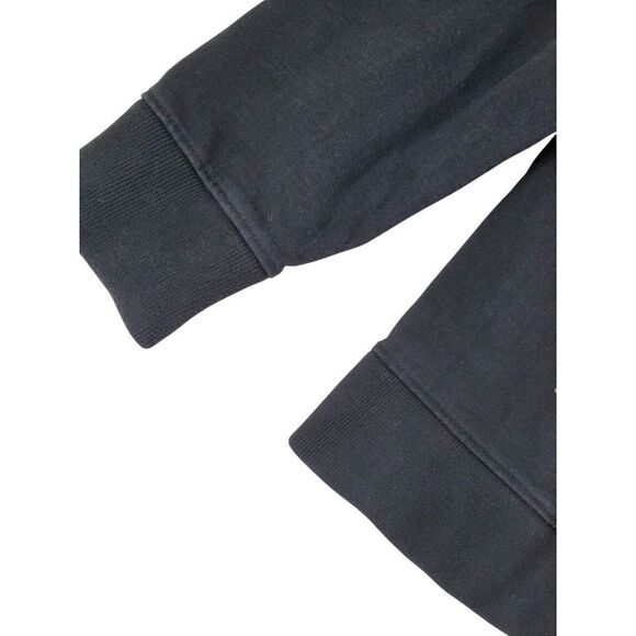 Offbeat Japanese Brand Sweatshirt Mens M Black Embroidered Logo Heavyweight LS - Picture 7 of 9